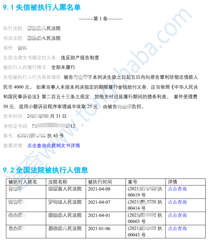 個(gè)人信貸風(fēng)險(xiǎn)報(bào)告查詢